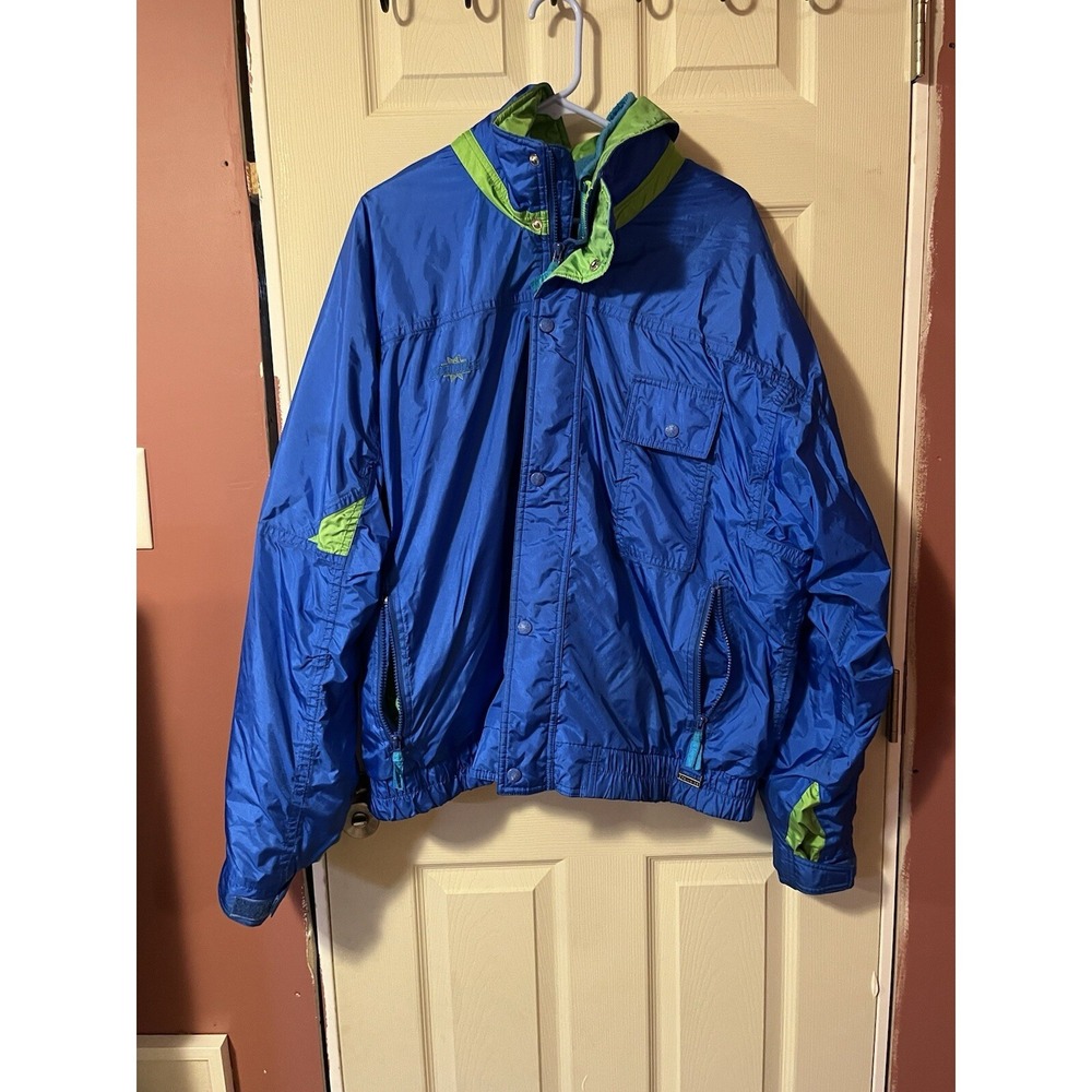Edelweiss Skiwear Mens XL Ski Snowboard Snow Jacket Blue Vintage 90's Blue